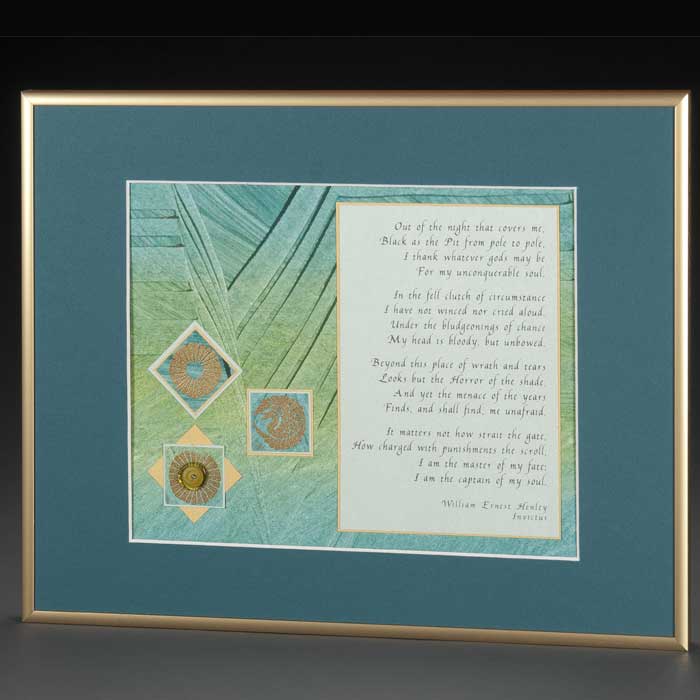 Handcrafted 2D Framed Quotation - Single Mat